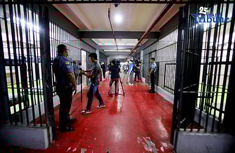 DILG Secretary Jonvic Remulla, accompanied by BJMP Chief JDIR Ruel Rivera, inspects the Quezon City Jail facility in Barangay Payatas, which he said is ready to house those who may be indicted in connection with the flood control scandal.