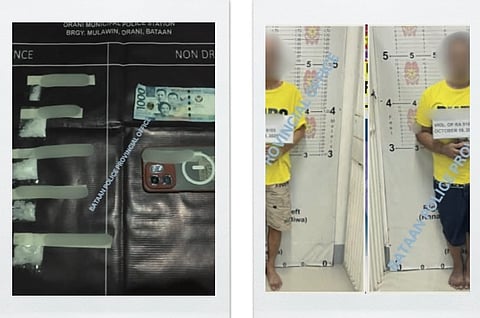 ORANI ARRESTS | Orani police seize ₱136K shabu, arrest two during a buy-bust operation, October 19, 2025. | Franvo Regala