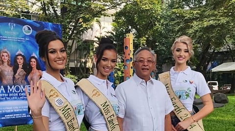 Queens of the Earth take part in a day of environmental advocacy at the DENR Central Office in Quezon City.