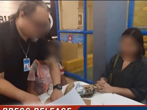 FAST-FOOD FRAUD | NBI agents apprehend Jenny Macanas Sapad, a.k.a. "Sheila Castillo," in a Tarlac City fast-food chain for allegedly posing as a lawyer and swindling a victim of ₱5 million. Sapad faces charges including syndicated estafa, falsification of documents, and usurpation of authority. October 24, 2025.| Franco Regala
