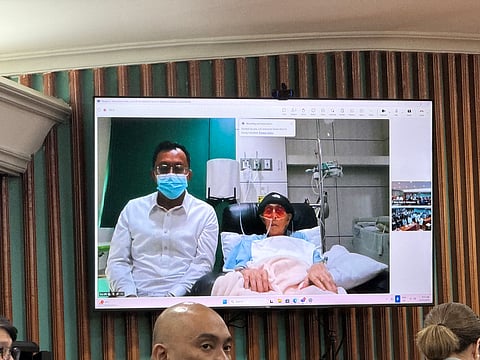 FORMER Senator Juan Ponce Enrile, 101, attends his acquittal in the pork barrel case via Zoom.