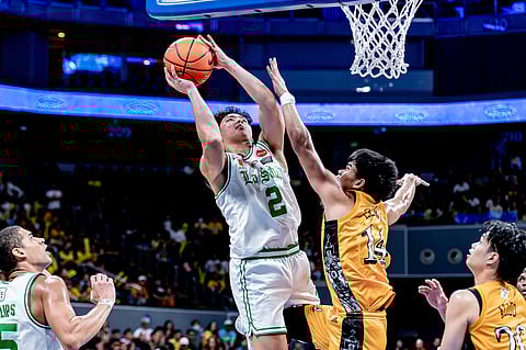 Vhoris Marasigan and La Salle strike back against first-round tormentor UST in an 86-77 win in the UAAP Season 88 men's basketball tournament. (UAAP)