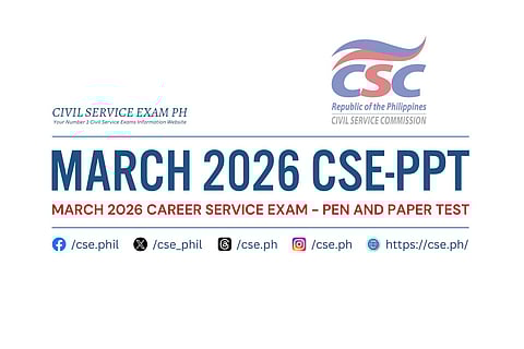 CSC releases 2026 civil service exam schedule and application timelines