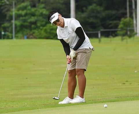 SARAH Ababa is poised for victory again after taking control of the ICTSI South Pacific Golf Classic in Davao.