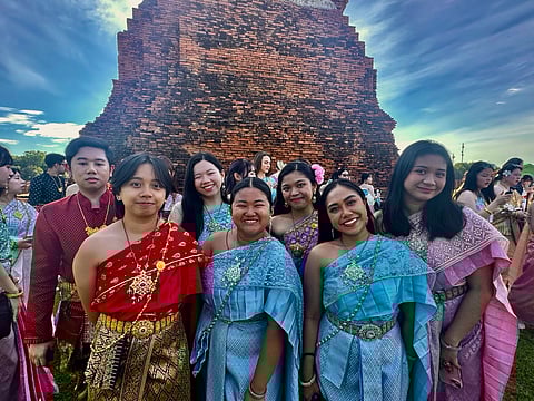 Wearing traditional Thai costumes, the envoys were able to explore The Historic City of Ayutthaya, a UNESCO World Heritage Site in Thailand.