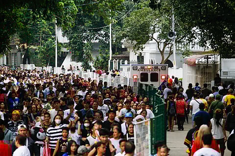 Pilgrimage of the living Thousands of people stream into the Manila North Cemetery on Saturday morning to honor their departed loved ones on All Saints’ Day. The police said the number of visitors reached one million by early evening.