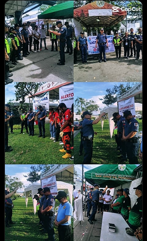 SACRED DUTY | Rev. Father Jonathan Chy anoints PRO3 officers with holy water and words of hope, fortifying their spirits for Undas duty amidst crowded cemeteries in Pampanga and Bataan.