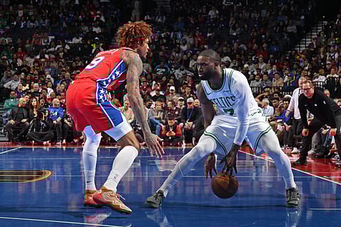 Jaylen Brown delivers 32 points in the Boston Celtics’ 109-108 win over the Philadelphia Sixers in NBA action.