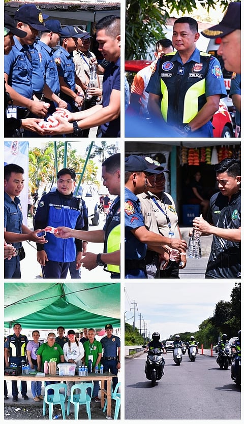 PBGEN Peñones Jr. shows support for PRO3 personnel during Undas 2025, personally visiting cemeteries to distribute food packs and offer encouragement.