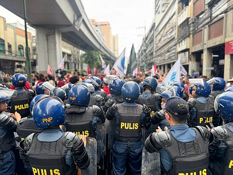 Photo shows protest on Bonifacio Day in 2024. Another protest is set to happen in 2025.