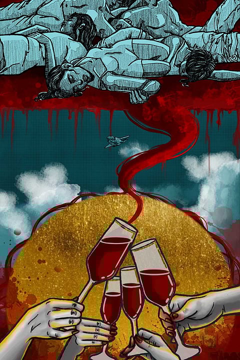 'The Maceration,' 2023 digital painting by Amelia Clarissa de Luna Monasterial.