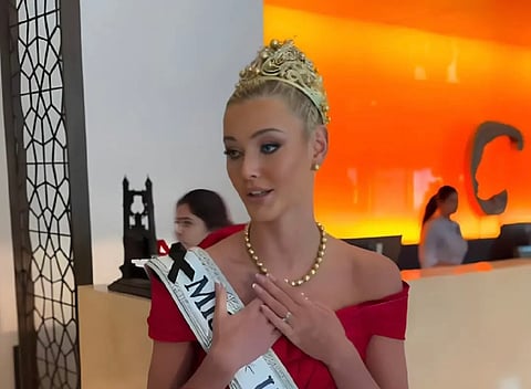 Reigning Miss Universe Viktoria Theilvig.