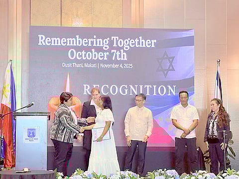 Caregiver Camille Junio recognized for rescuing an elderly woman under her care.