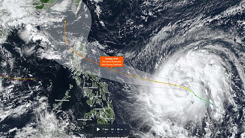 Typhoon Uwan is forecasted to reach winds traveling up to 215 km/h on Sunday, 09 November 2025.