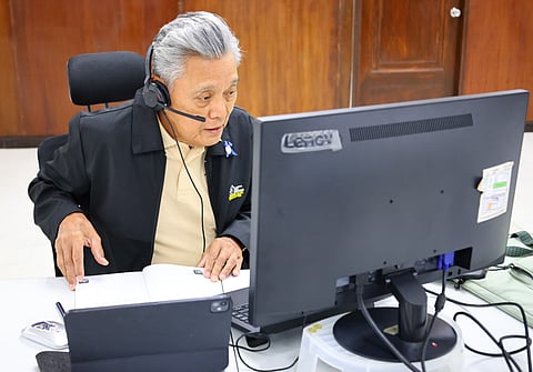 National Home Mortgage Finance Corp. president Renato L. Tobias takes inquiries during the NHMFC Online Housing Fair 2025 held at the NHMFC Makati Head Office. A total of 105 out of 454 bidders nationwide were announced as the most responsive offers during the opening of bids conducted via Zoom and livestreamed on NHMFC’s official Facebook account.