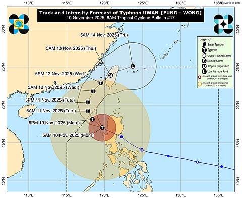 #UwanPH maintains strength, heavy rains, strong winds expected across Philippines
