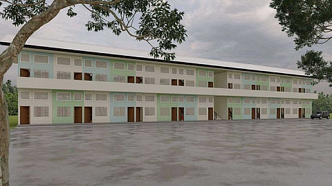 An architectural perspective of Westville Residences in Barangay Hibao-an, Mandurriao, Iloilo City, showcases the city’s vision for safe and sustainable housing for informal settlers.