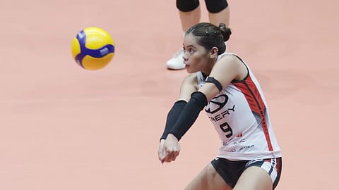 JEN Nierva of Chery Tiggo is thrilled to face her former college teammate, Bella Belen of Capital1, during their match in the PVL Reinforced Conference last Tuesday.