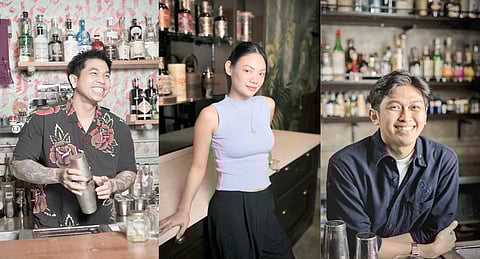 Vince Uy of The Curator, Audrey Gustillo of Don Papa Rum, guest bartender Bas Suppawat Nitsanga from Bangkok’s famed Teens of Thailand.