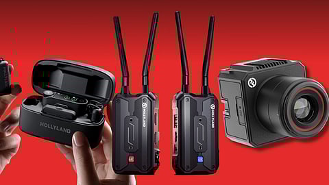 The Hollyland VenusLiv Air, Pyro H, and Lark Max.