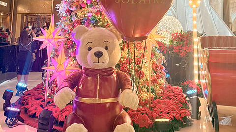The Christmas tree at Solaire North.