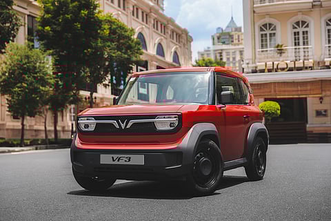 VINFAST shows the VF 3 as one of the models covered by the new Residual Value Guarantee program.