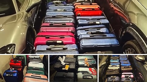 Excess baggage The saga of corruption continues to unfold, as pictures of suitcases allegedly full of money and personally delivered to the President and former Speaker of the House by former Ako Bicol Partylist Rep. Zaldy Co were shown on Saturday in the second part of his video exposé on the alleged P100-billion insertions in the national budget.