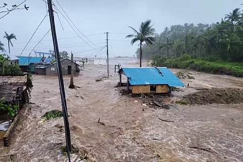 The combined typhoons, ‘Tino’ and ‘Uwan’ affected 84,357 farmers and fisherfolk, with production losses reaching 19.15 million metric tons across 43,882 hectares of farmland. Photo shows flooded roads and destroyed houses in Pandan, Catanduanes which was among the worst typhoon-hit provinces.