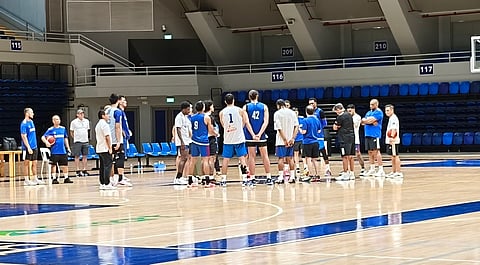 GILAS Pilipinas coach Tim Cone leads the resumption of training for the FIBA Basketball World Cup 2027 Asian Qualifiers on Tuesday at the Blue Eagle Gym.