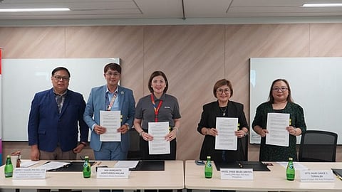 Aboitiz Foundation and ING Hubs Philippines formalize their partnership to power four last-mile schools in Bulacan through AuroraPH, expanding learning opportunities in remote communities. Joining the signing are Jaime T. Tugade of DepEd Bulacan; Ginggay Hontiveros-Malvar, president of Aboitiz Foundation; Hazel Zaide delos Santos, country manager of ING Hubs Philippines and Mary Grace Torralba, head of Legal of ING Hubs Philippines.