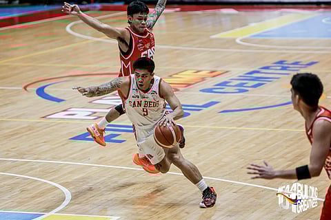 BRYAN Sajonia provides the late-game spark that powered the San Beda Red Lions to a 96-82 win over the EAC Generals in the NCAA Season 101 men’s basketball tournament on Wednesday.