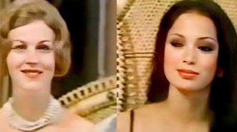 The first Miss Universe Armi Kuusela and our very own Miss Universe 1969 Gloria Diaz at the 1974 edition of the prestigious pageant held in Manila, Philippines.
