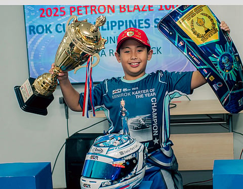 ANTONIO ‘Anton’ Racelis is making a huge splash after emerging as overall champion of the MiniROK Expert Class at the Carmona Race Track in Carmona, Cavite.