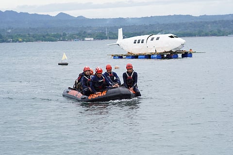 CAAP simulates aircraft ditching in Davao Gulf to test emergency response
