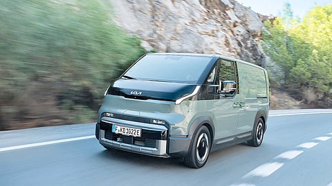 ON the road, the PV5 shows the capability and range that helped it earn the 2026 International Van of the Year award.