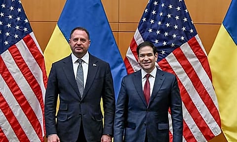 Washington, Kyiv say a peace deal must 'fully uphold' Ukraine sovereignty