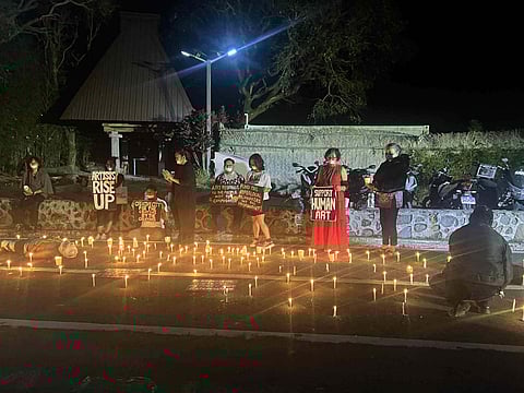 Local artists of Baguio City condemned the unfair treatment they received from the organizers of the 2025 "Ibag-iw Creative Festival" claiming they and their creaty were just exploited for profit. |Aldwin Quitasol. Photo by Me-Ann Magaraeg.