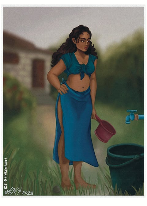 "IGIB: Waiting for Life," 2023 digital painting by Amelia Clarissa de Luna Monasterial.