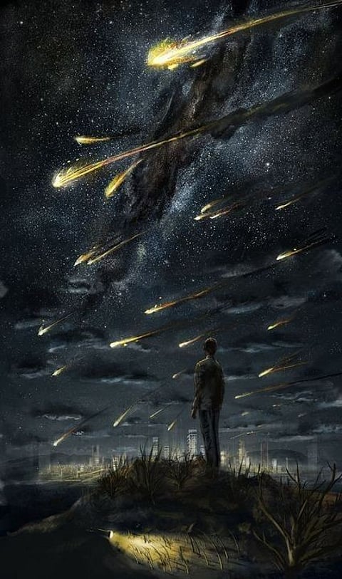 "Meteor," digital illustration by Brandon Stricker.
