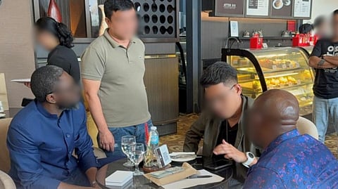 THE National Bureau of Investigation-Pampanga District Office, together with units from the Philippine Air Force and the Clark Development Corporation-Public Safety Division, arrested two Cameroonian nationals in an entrapment operation on 20 November.