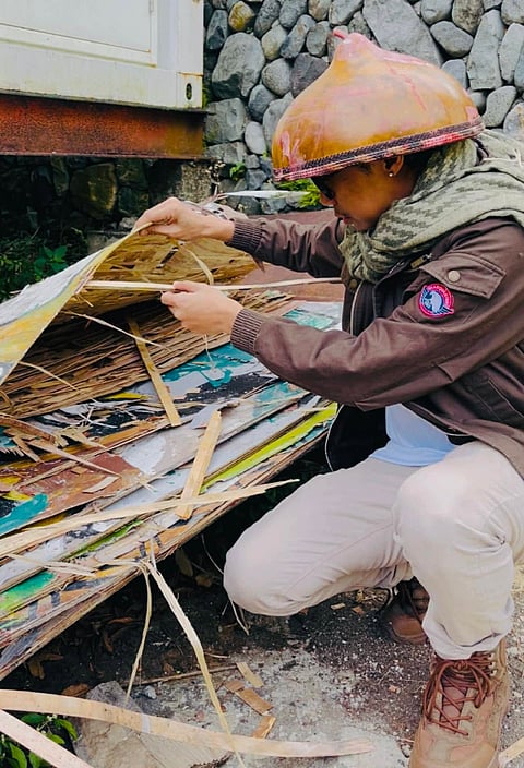 Baguio artists Angelo Aurelio cannot help but express dismay on how the city tourism handled his artwork that was on display at the Baguio Cultural and Convention Center since 2022. The artist community is demanding the resignation of the City Tourism Officer alleging him of not valuing the hard works of the community. |Aldwin Quitasol. Photo Courtesy of Reis Luke Damaguen Aquino.