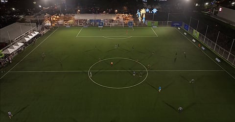 The Marikina Town Center Football Field, a 100x68-meter football field built using FIFA standards with bleachers that can seat up to 250 people.