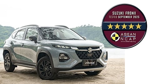 FRONX displays its 5-star ASEAN NCAP rating as Suzuki highlights the model’s strong safety showing.