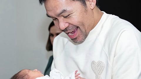 Lolo Manny welcomes his first grandchild.