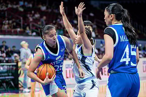 Ateneo and Adamson in the UAAP Season 88 women's basketball tournament.