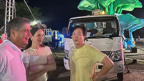 KENNETH Cobonpue with Rep. Richard Gomez and City Mayor Lucy Torres- Gomez