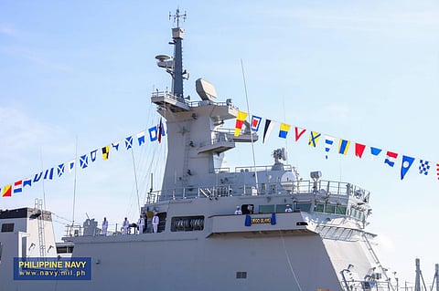 The ceremonial Christening and Commissioning of BRP Diego Silang (FFG07) takes place at Naval Operating Base–Subic, Zambales, marking the vessel’s formal entry into active service on 2 December 2025. (Photo courtesy of the Philippine Navy)