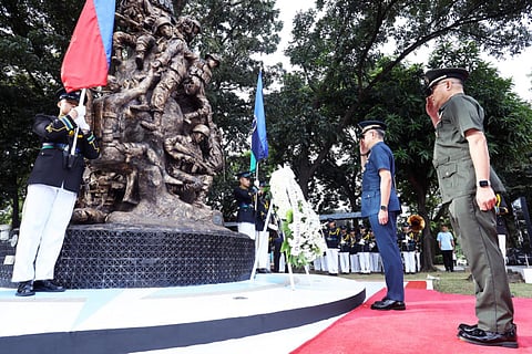FALLEN soldiers remembered The Armed Forces of the Philippines paid solemn tribute to its fallen soldiers through a wreath-laying ceremony today, marking the commemoration of the AFP’s 90th anniversary.