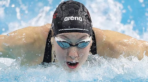 WORLD record-holder Gretchen Walsh won the 100m butterfly at the US Open long course swim meeting in Austin, Texas