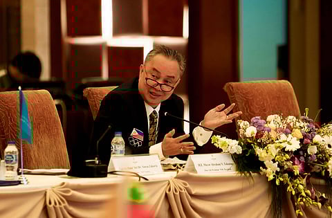 POC president Abraham ‘Bambol’ Tolentino stresses that organizers didn’t tackle the border conflict between Thailand and Cambodia during the Southeast Asian Games Federation Council meeting on Monday.